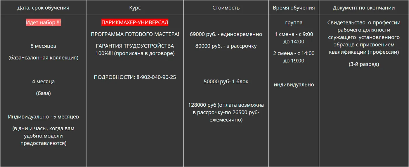 Как я бесплатно выучилась на парикмахера по программе от центра занятости